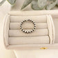 925 Sterling Silver Dainty Bead Ring Thin Ring Band Minimalist Ring Black