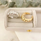 925 Sterling Silver Croissant Ring Statement Ring Chunky Thick Ring
