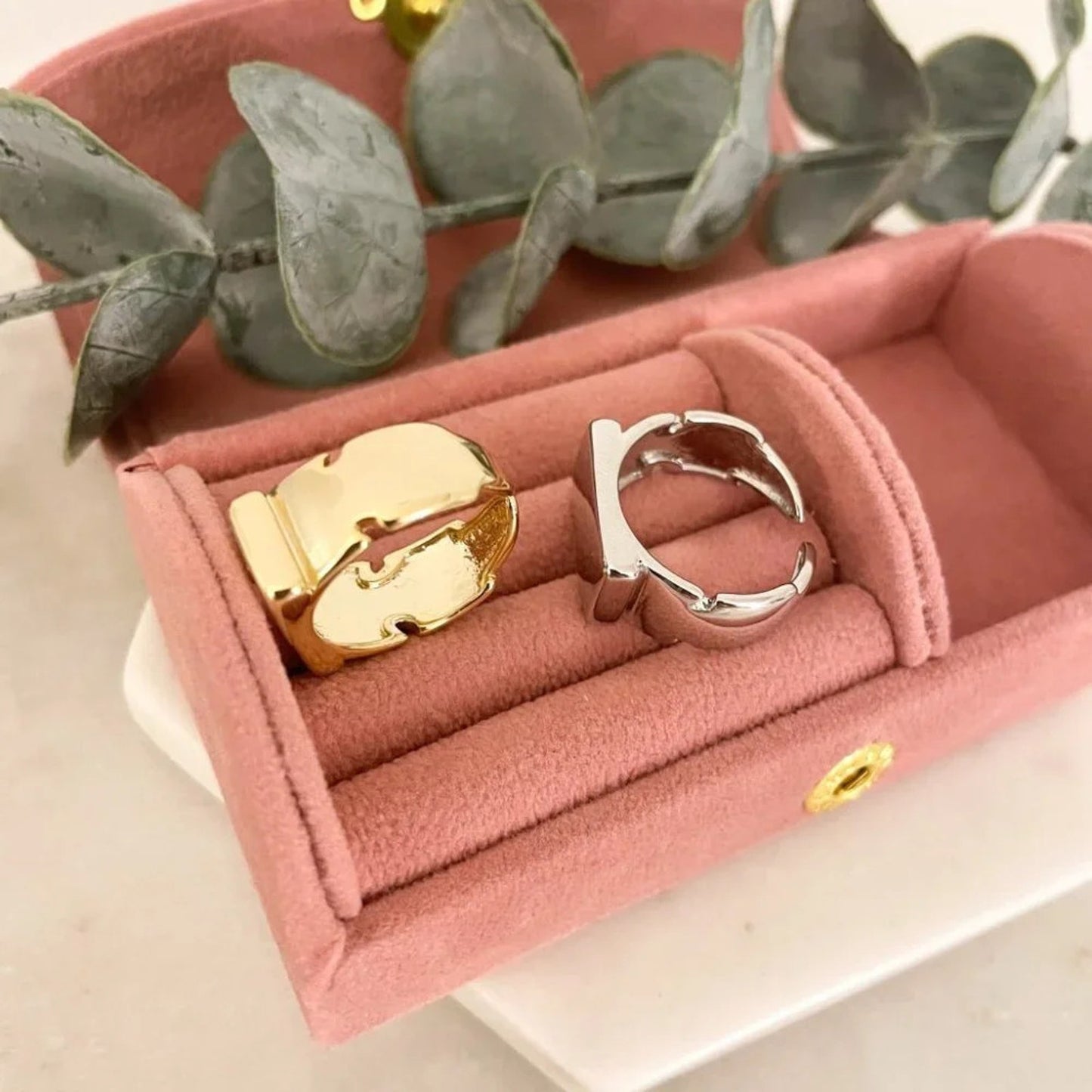 925 Sterling Silver Chunky Bar Ring Statement Ring Thick Ring