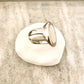 925 Sterling Silver Mother of Pearl Statement Ring Chunky Ring Round Oval Rng