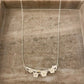 925 Sterling Silver Flower Bar Necklace Flower Necklace Branch Twig Necklace