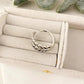 925 Sterling Silver Leaf Ring Vintage Wrap Ring Leaf Ring Geometric Ring
