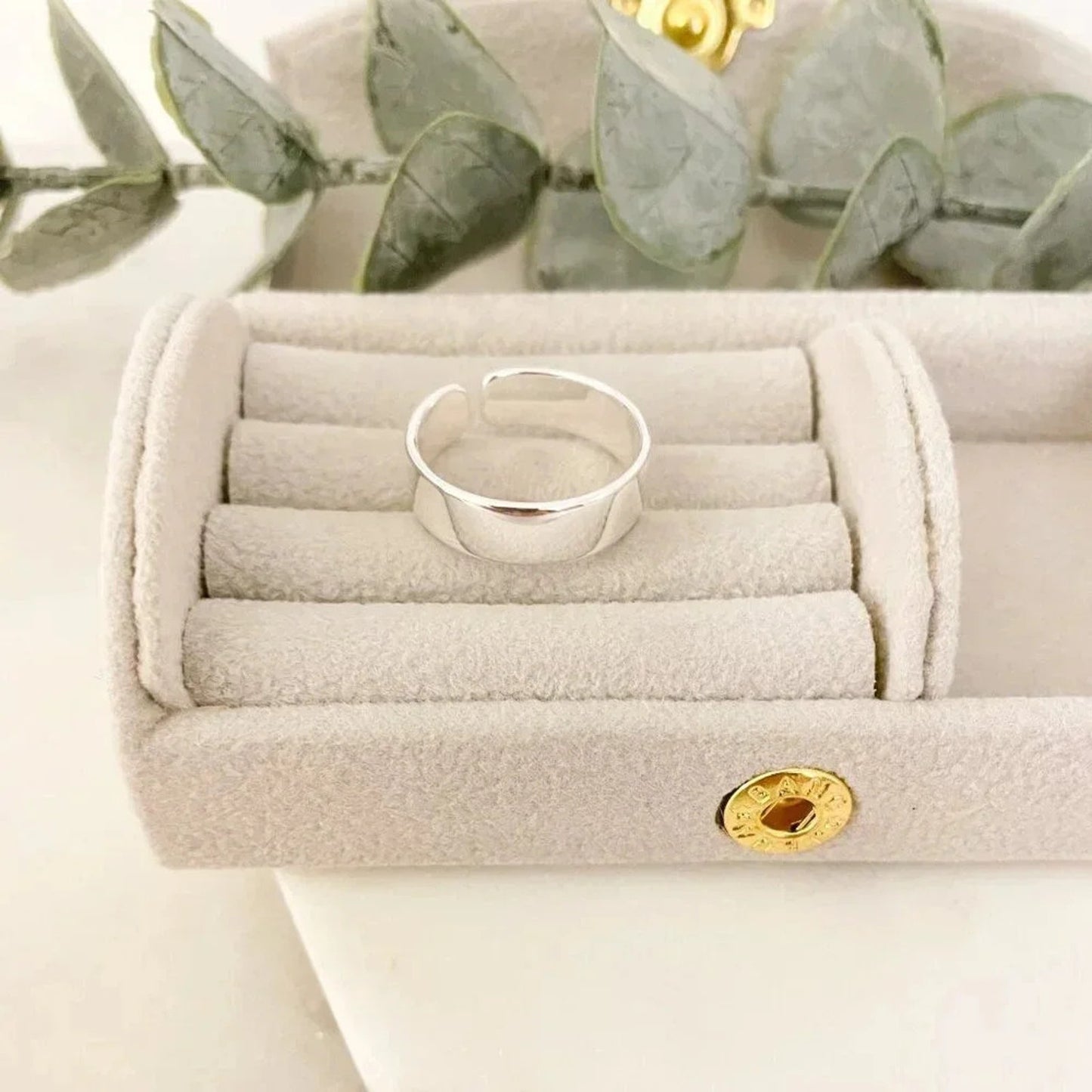 925 Sterling Silver Ring Band Minimalist Ring Dainty Ring Adjustable Open Ring