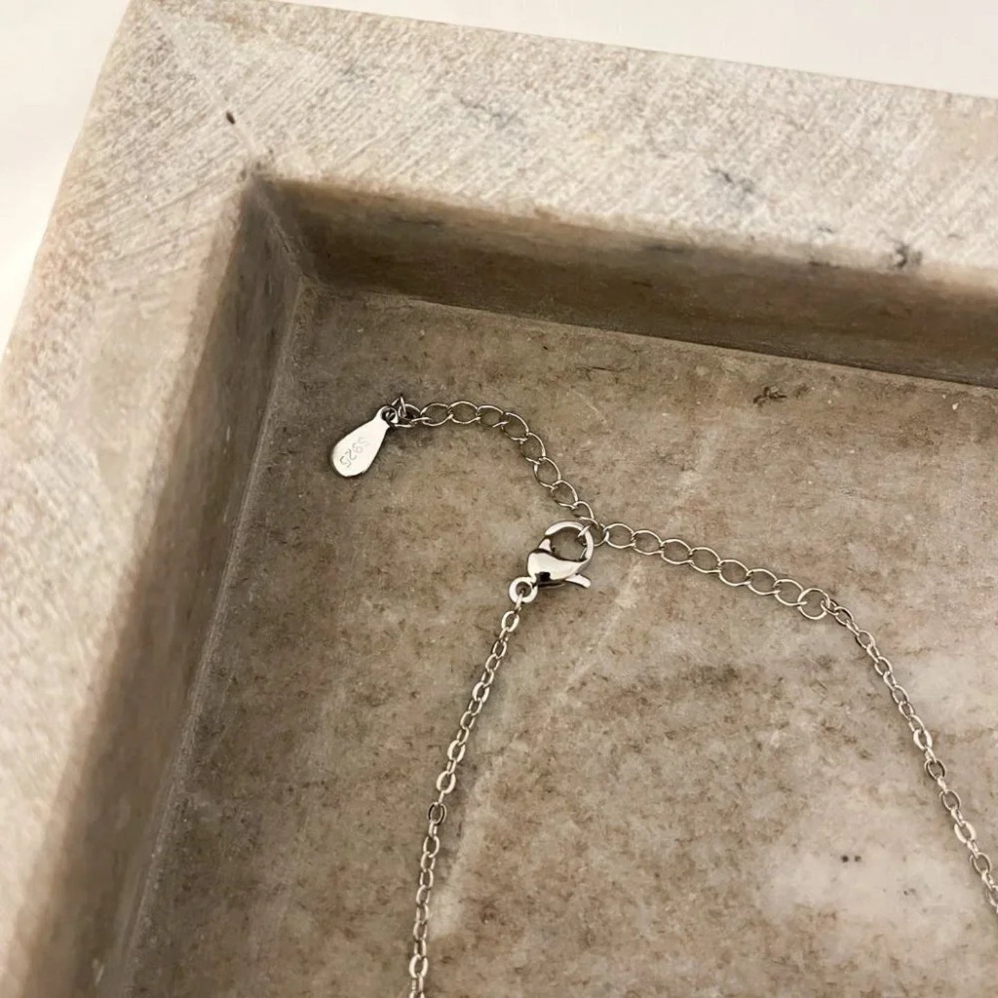 925 Sterling Silver Rose Necklace Rose Pendant Necklace Flower Necklace