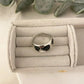 925 Sterling Silver Heart Ring Black & White Heart Ring Geometric Ring Band