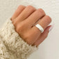 925 Sterling Silver Ring Band Minimalist Ring Dainty Ring Adjustable Open Ring