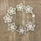 925 Sterling Silver Large Flower Bracelet Big Statement Bracelet