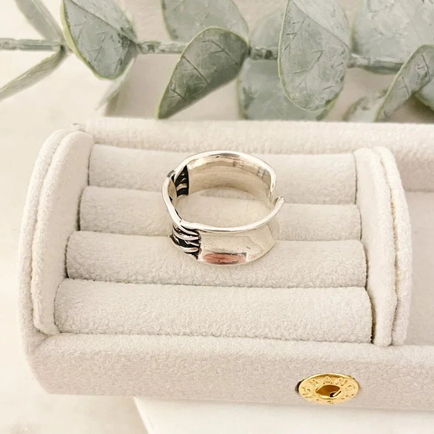 925 Sterling Silver Lace Up Ring Criss Cross Ring Modern Minimalist Ring