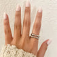925 Sterling Silver Bar Ring Minimalist Ring Double Bar Ring Dainty Ring Band