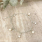 925 Sterling Silver Pearl & Star Charm Bracelet Dainty Bracelet Pearl Bracelet