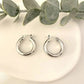 925 Sterling Silver Small Huggie Earrings Huggie Hoops Thick Wide Silver Hoops