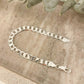 925 Sterling Silver Flat Curb Chain Bracelet 6 MM Dainty Chain Link Bracelet