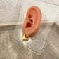 925 Sterling Silver Matte Ball Earrings Sphere Round Huggie Earrings
