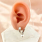 925 Sterling Silver Pearl Hoop Earrings Pearl Dangle Earrings