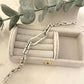 925 Sterling Silver Chunky U Link Bracelet Silver Large Chain Link bracelet