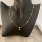 925 Sterling Silver Dainty Flower Crystal Necklace Delicate Minimalist Necklace