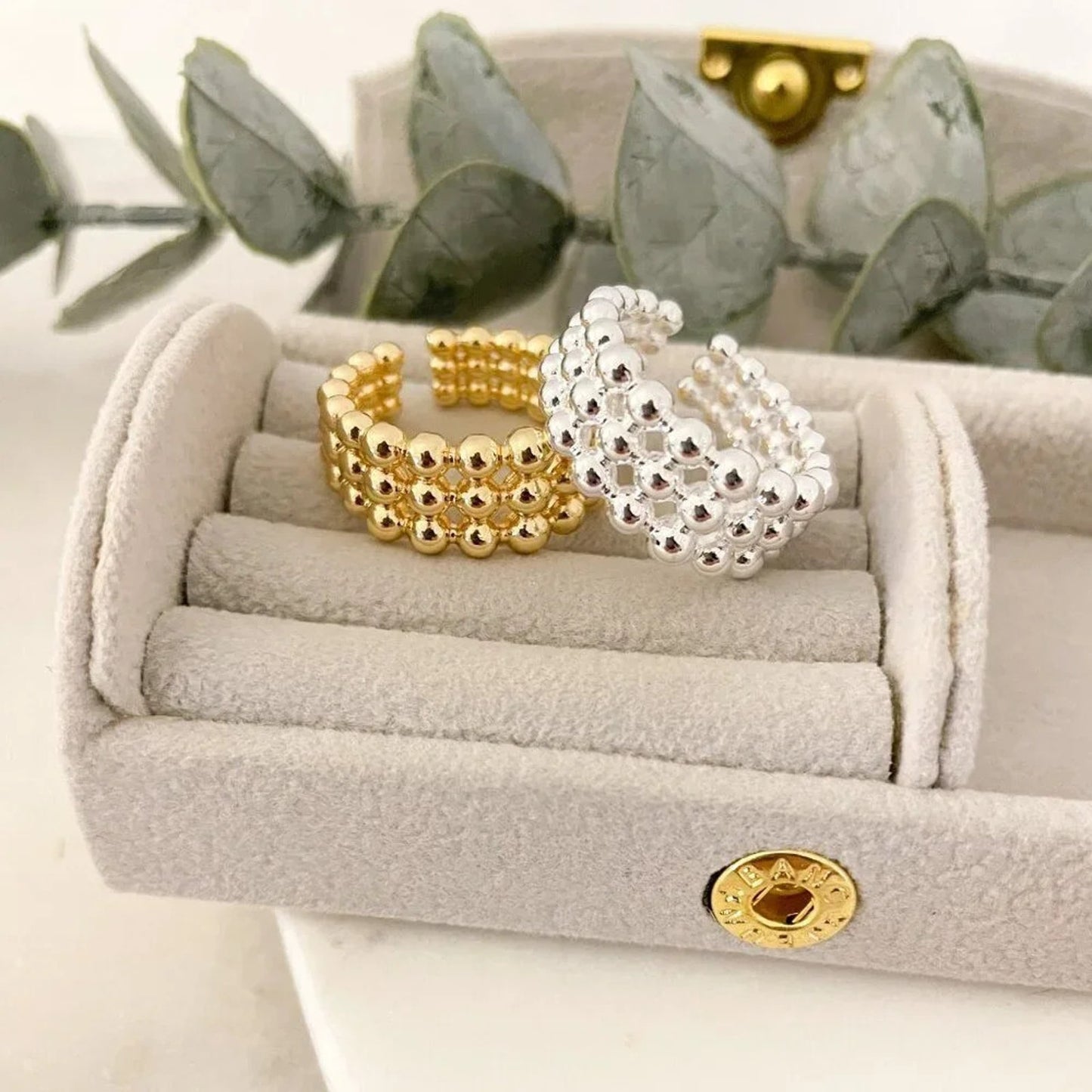 925 Sterling Silver Bead Ring Ball Ring Minimalist Ring Stackable Ring Band