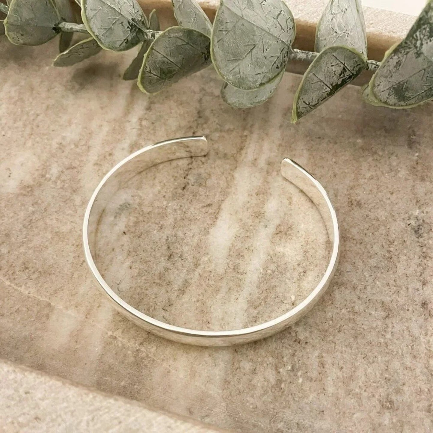 925 Sterling Silver Chunky Bangle Bracelet Classic Sterling Silver Bangle