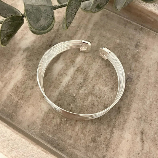925 Sterling Silver Thick Bracelet Wide Large Cuff Bracelet Bangle Bracelet