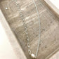 925 Sterling Silver Pearl Paperclip Necklace Asymmetric Link Chain Necklace