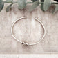 925 Sterling Silver Chunky Knot Bangle Bracelet Twist Cuff Bracelet