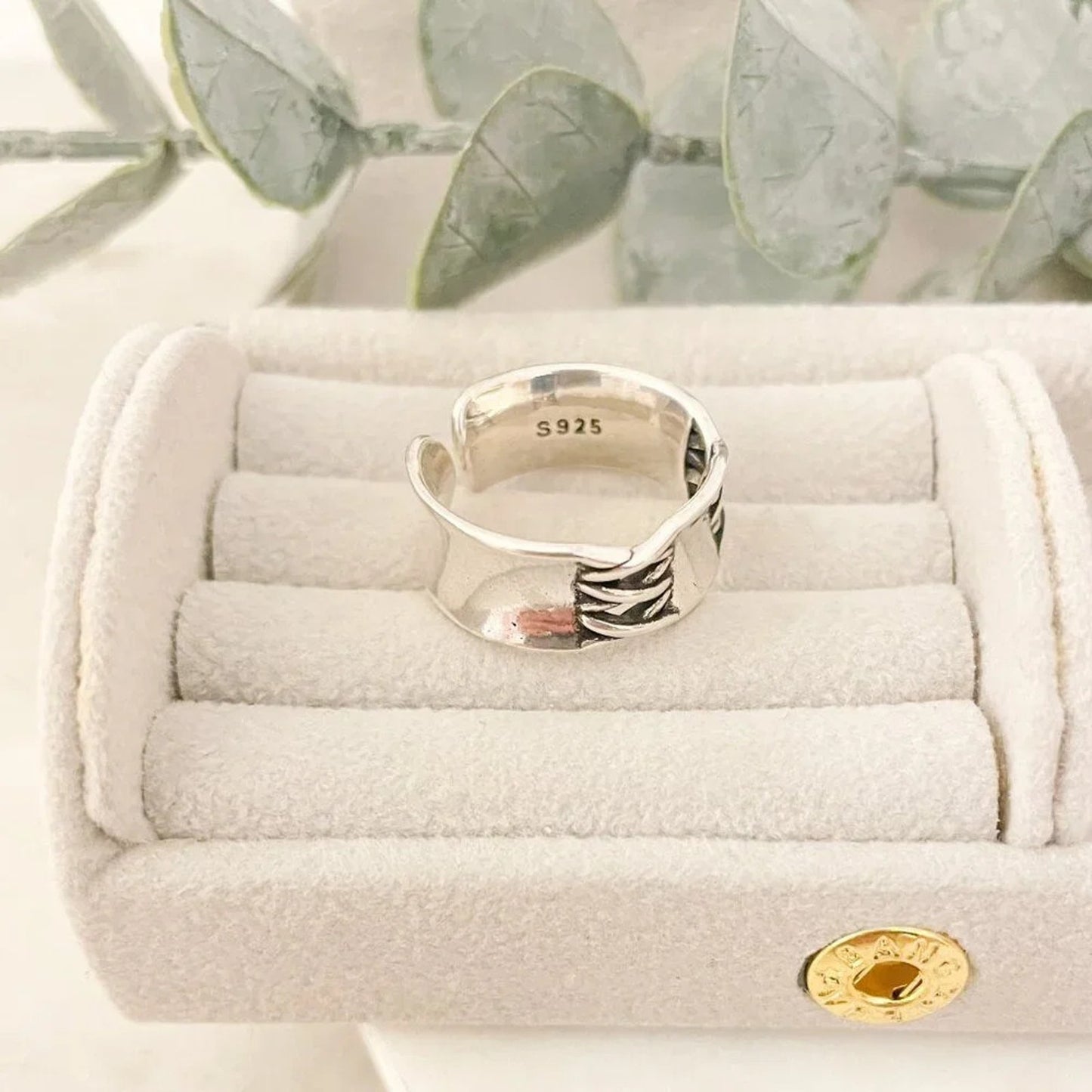 925 Sterling Silver Lace Up Ring Criss Cross Ring Modern Minimalist Ring