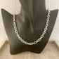 925 Sterling Silver Chain Link Necklace Thick Chunky Silver Statement Necklace