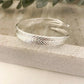925 Sterling Silver Feather Wrap Bracelet Chunky Wide Large Statement Bracelet
