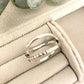 925 Sterling Silver Minimalist Ring Dainty Wrap Ring Boho Modern Ring