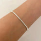 925 Sterling Silver Dainty Snakechain Bracelet Snake Chain Bracelet 3 MM
