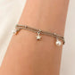 925 Sterling Silver Pearl & Star Multi Layer Bracelet Dainty Bracelet