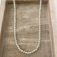 925 Sterling Silver Bead Necklace 6 MM Bead Necklace Ball Statement Necklace