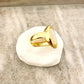 925 Sterling Silver Mother of Pearl Statement Ring Chunky Ring Round Oval Rng
