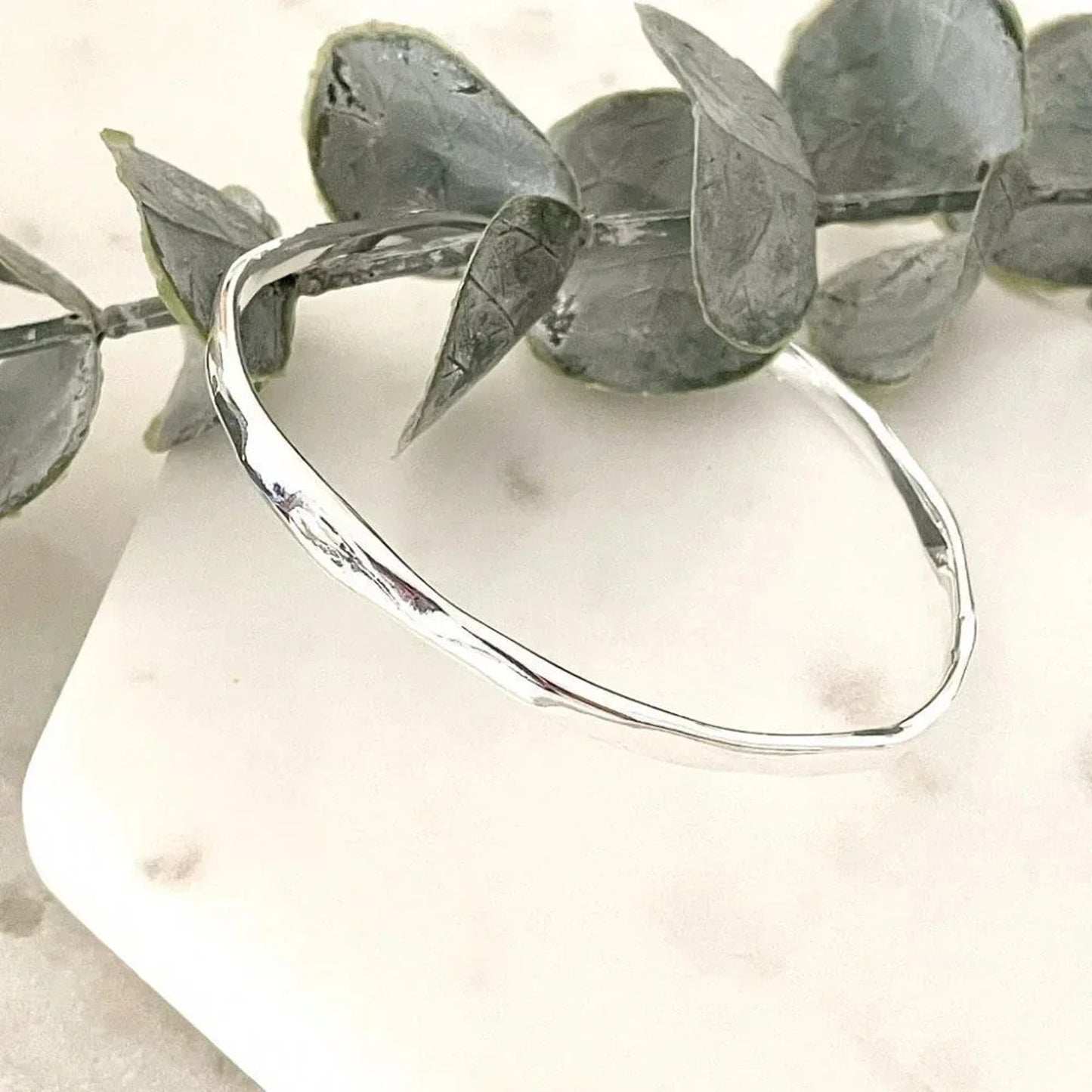 925 Sterling Silver Wavy Cuff Bracelet Dainty Bangle Bracelet, Stacking …