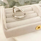 925 Sterling Silver Big Knot Statement Ring Dainty Adjustable Ring Twist Ring