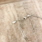 925 Sterling Silver Heart Bracelet Dainty Minimalist Layer Sequin Link Bracelet