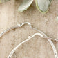 925 Sterling Silver Hoop Earrings Textured Large Hoop Earrings Diamond Cut Hoops