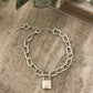 925 Sterling Silver Lock Bracelet Padlock Bracelet Lock & Key Bracelet
