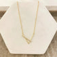 925 Sterling Silver V Necklace V-Shaped Necklace Geometric Bar Necklace