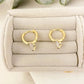 925 Sterling Silver Diamond Huggie Earrings Small Hoop Earrings Dainty Hoops