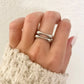 925 Sterling Silver Bar Ring Minimalist Ring Double Bar Ring Dainty Ring Band