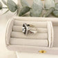 925 Sterling Silver Chunky Ring Statement Ring Pearl Ring Pearl Flower Ring
