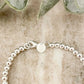 925 Sterling Silver Bead Bracelet 4 mm Ball Bracelet 7" Bracelet