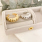 925 Sterling Silver Croissant Ring Statement Ring Chunky Thick Ring