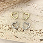 925 Sterling Silver Heart Huggie Earrings Small Heart Hoop Earrings