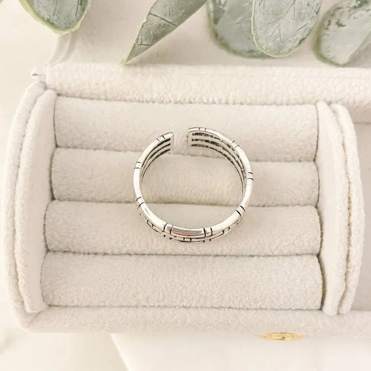 925 Sterling Silver Minimalist Ring Modern Geometric Ring Band Dainty Ring