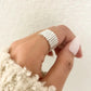925 Sterling Silver Mesh Ring Weave Ring Woven Ring Band Everyday Ring