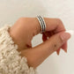 925 Sterling Silver Minimalist Ring Modern Geometric Ring Band Dainty Ring
