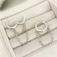 925 Sterling Silver Huggie Earrings Dangle Chain Earrings Small Hoops Huggies