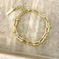 925 Sterling Silver Minimalist Bracelet U Link Hardware Chain Link Bracelet